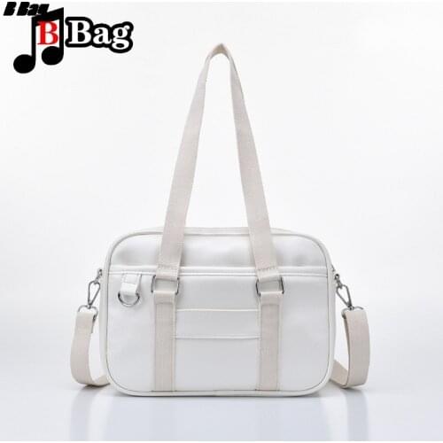Japanese style Vintage Shoulder Bag Medium Large Uniform Messenger Bag JK School Bags Leather Handbags Girl Casual Totes
