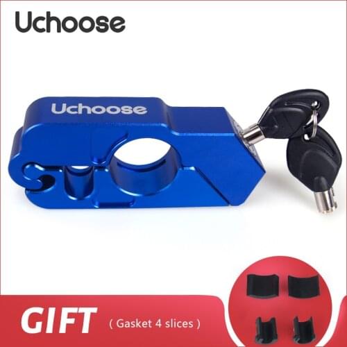 Aluminum Alloy Lock Motorcycle Handlebar Lock Handlebar Brake Handle Solid Lock Imitating Steal Lock Pull Rod