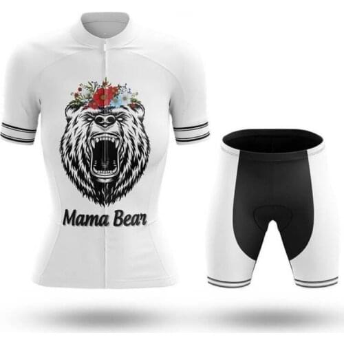 2021 Mama beal Women Cycling Jerseys Sets MTB Bike Cycling Clothing Breathable Mountian Bicycle Clothes Summer Bike uniform Wear