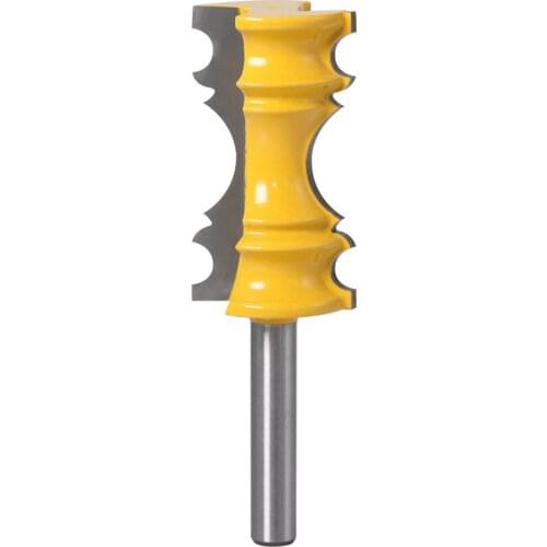 1pc 8mm Shank Large Elaborate Chair Rail Molding Router Bit Milling Cutter Wood Cutters Line Knife Tenon Cutter for Woodworking