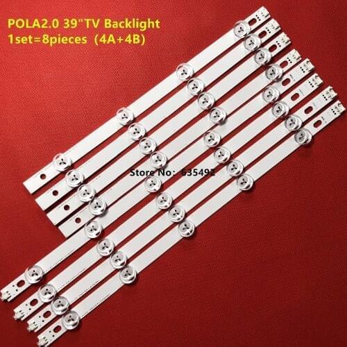 1set =80pcs (40A+40B) LED Backlight bar For TV HC390DUN-VCFP1-21X 39LN5400 39LA6200 LG innotek POLA2.0 39"A/B Type pola 2.0