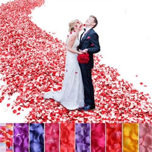 3000pcs Artificial Flower Silk Rose Petals Leaves Party Birthday Event Wedding Supplies Favor White Red Valentines Day decor 5z