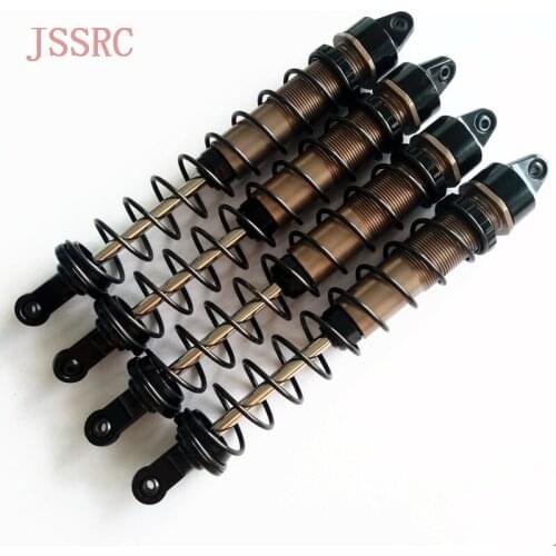 4pcs For 1/8 HPI Savage Flux HP X XL 4.6 5.9 A720 All-Aluminum Big Bore Shock W/ 5MM Steel Shaft 16.8MM Shock Body