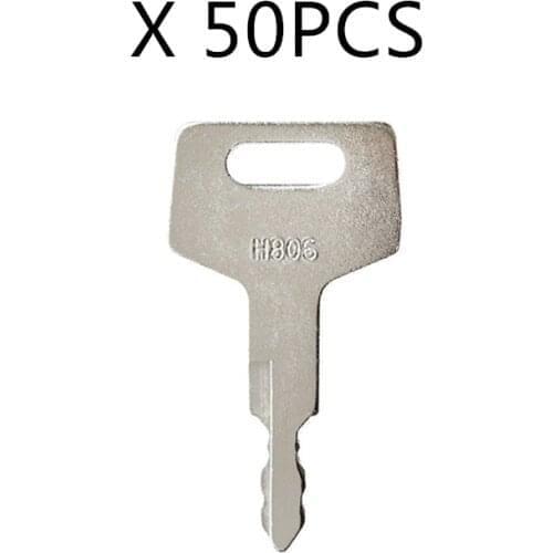 50 Pcs H806 Key For Takeuchi New Holland Excavator Case Gehl Track Skid Steer Loader BU1698X2 Free Shipping