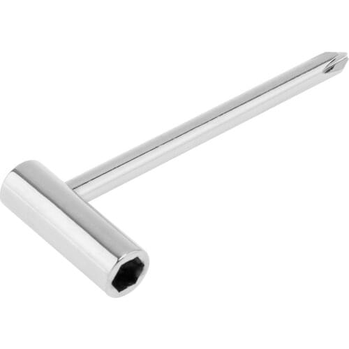 7mm Silver Metal Hexagon Guitar Truss Rod Wrench Regular Guitar Headstock Tuning Peg Adjustment for Guitar Headstock Tuning Peg