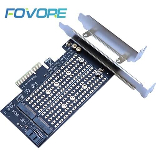 M.2 M2 to PCI-E Adapter SATA M2 SSD PCIE Adapter NVME PCIE Adapter SSD M.2 to SATA PCI Express Card M Key +B Key