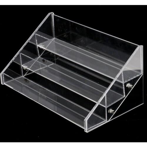 Acrylic 3-4 Tiers Organizer Lipstick Jewelry Display Holder Nail Polish Rack New