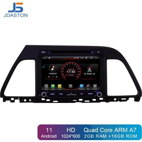 JDASTON Android 10.0 Car DVD Player For HYUNDAI Sonata 2015 2016 Multimedia GPS Navigation 2 Din Car Radio Audio Stereo WIFI