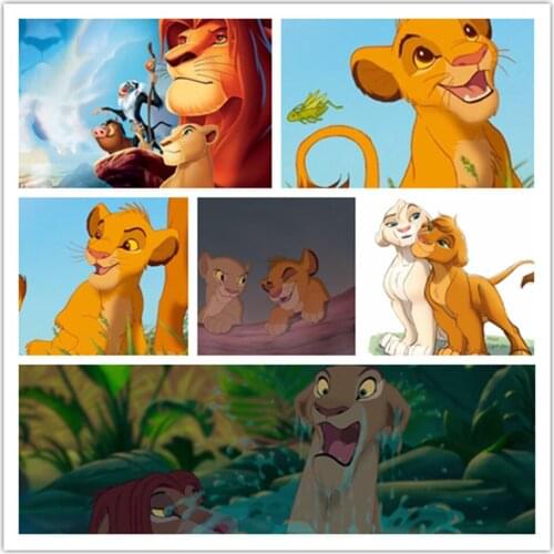 Disney Classic Cartoon Lion King Diamond Painting Rhinestone Embroidery Cross Stitch Kit Painting Mosaic Artist Home Decoration