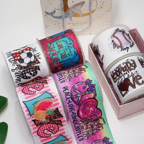 DIY Cartoon Printed Grosgrain Ribbon For Craft Supplies Sewing Accessories 5 Yards, Planar Resins Mold 10 Pieces. 52095