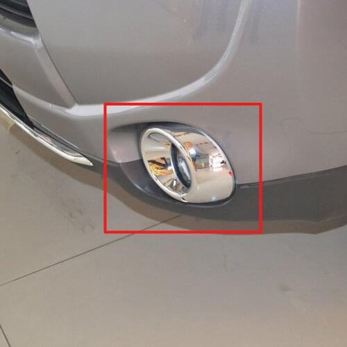 For Mitsubishi Outlander 2013 2014 2015 ABS Chrome Front Fog light Lamp Cover Trim Foglight Lamp Frame Foglight Bezel Decoration