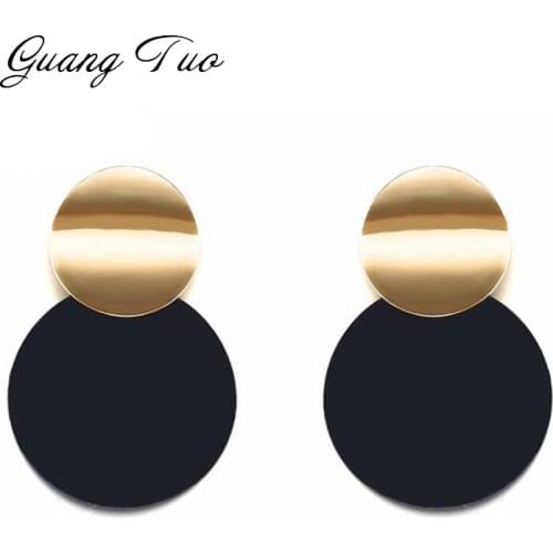 ES2145 European Trendy Earrings Creative Circle Temperament Jewelry New Personality Fashion Earrings For Women Jewelry Hot Sales