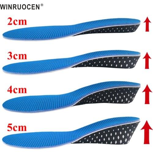 EVA 2-5cm Invisible Height Increase Insole Height Lift Adjustable Cut Shoe Heel Insert Taller Support Absorbant Foot Pad