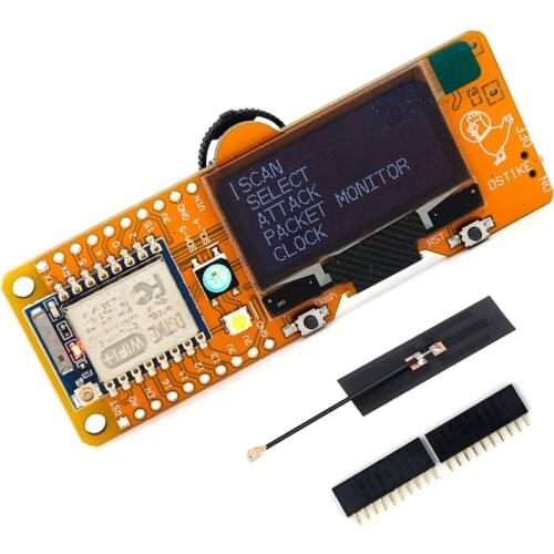 WiFi Test Tool ESP8266 Development Board WiFi Deauther DSTIKE Mini EVO with 1.3 inch OLED Display and 5 DB Antenna