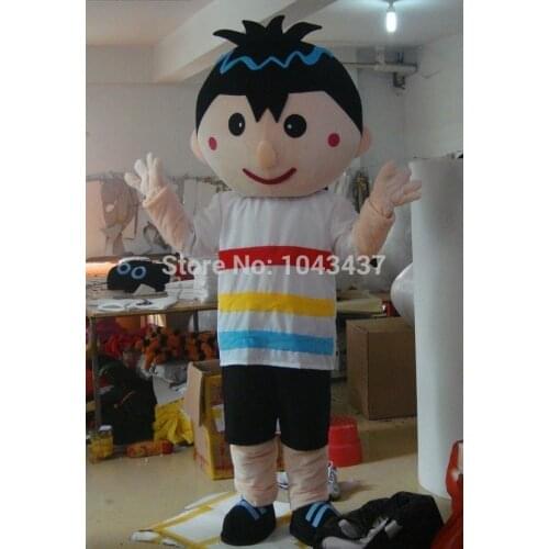 Cute Christmas halloween HOT Fashion Boy Mascot Costume Fancy Cartoon Character Party Dress Free Shipping