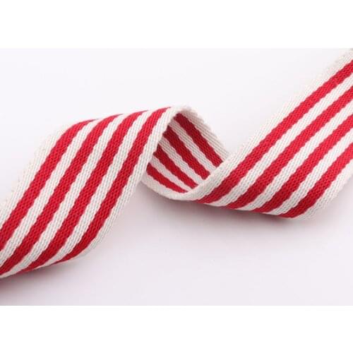 Soft Webbing Bag strap 38mm striped Ribbon Colorful Belt Purse Strap Nylon sewing Bag Leash Pet collar