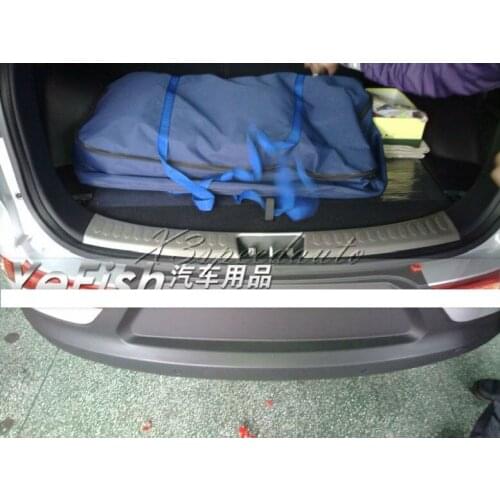 Stainless Steel Rear Bumper Door Sill Plate kia 2011 Up Sportage