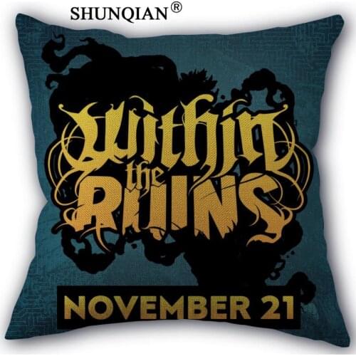 New Arrival within ruins Custom cotton Pillowcases zipper Custom Pillow Case More Size Custom your image gift