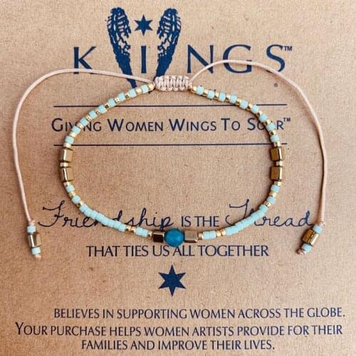 Charm Bracelets With MIYUKI Handmade Weave Blue Beads Seeds Stone Rope Friendship Bracelet For Women Boho Jewelry Drop Shipping