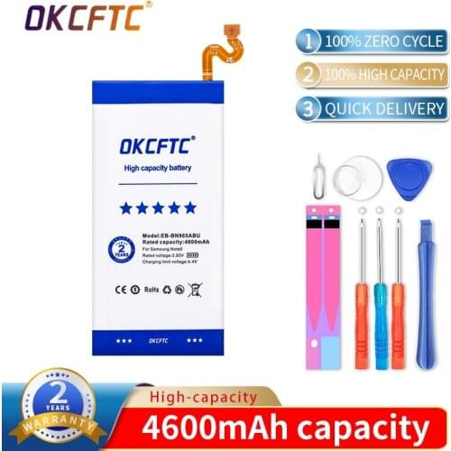 Original Replacement Battery EB-BN965ABU for Samsung Galaxy Note9 Note 9 N9600 SM-N9600 SM-N960F 4600mAh Phone Battery