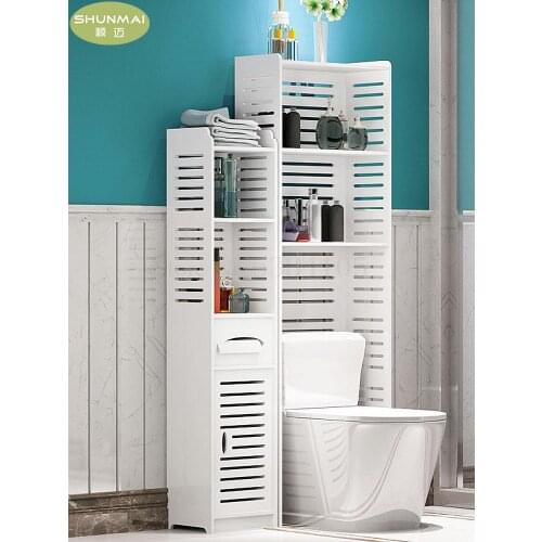 Toilet Toilet Shelf Toilet Toilet Storage Shelf Floor Multi-layer Waterproof Bathroom Side Cabinet Toilet Shelf