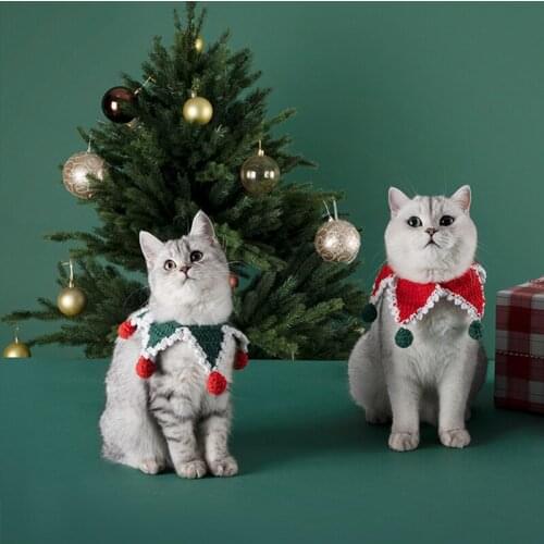 Christmas Cat Collar Bow Bow Tie Cat Collar for Cats and Small Dogs Accessories Cat-Collar Pet Products Chihuahua Necklace