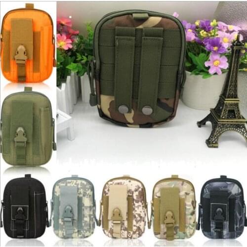 100pcs/lot Tactical Waist Pack Belt Bag Camping Outdoor Hiking Military Molle Pouch Wallet 12*4*18cm 6.5"*4.3"*2.2" High Qualty