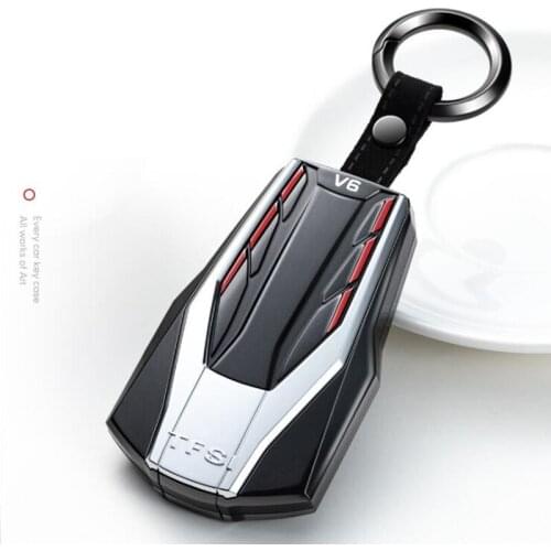 Car Styling ABS Carbon Fiber Smart Cover Case For Audi A4 New A4L A5 A6L QT S5 S7 Q7 TTS Auto Protection Key Shell Accessories