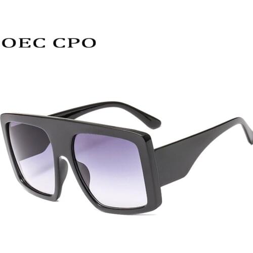 Unique Oversized Frame Women Sunglasses Fashion Shades Gradient Sun Glasses Female Men Goggles UV400 O19