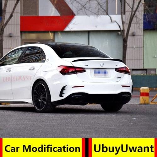 UBUYUWANT V Style Rear Trunk Spoiler For Mercedes W177 A Class A200L A200 A180 2019 2020 High Quality ABS Car Tail Wing Spoiler