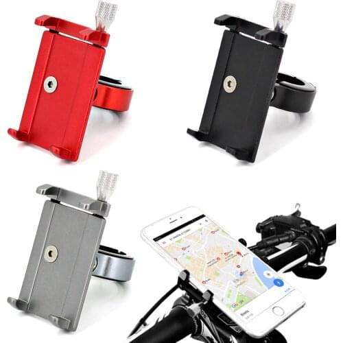 Bike Phone Holder Universal Bicycle Motorcycle Handlebar Clip Stand Mount Cell Phone Holder Bracket for iPhone 11 and Xiaomi