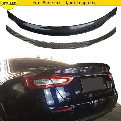 Carbon Fiber Rear Trunk Spoiler Lips For Maserati Quattroporte 2013-2019 rear trunk spoiler