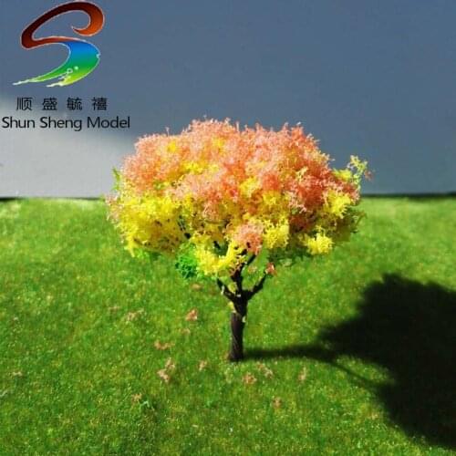 10pcs Scale Train Layout Set Model Scale Trees for Z Scale high 5.5cm-8.5cm