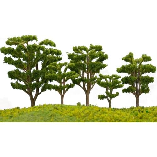 200pcs/lot 5.3cm Architectural Model Green Tree For Ho Train Layout Model Scene