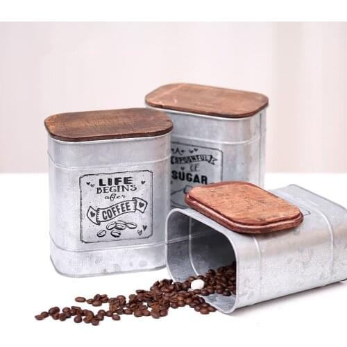Large Capacity Tea Storage Box Coffee Square Sealed Tea Leaves Iron Packing Box Chinese Style Iron Collection Container Cans