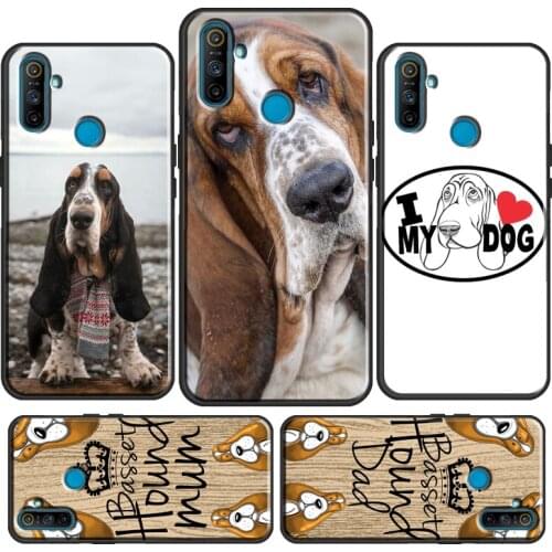 Basset Hound Dog Art Portraits For OPPO Realme 8 Pro Q3 6 7 C3 C11 GT Neo Case For OnePlus 8T 9 Pro 8 Pro Nord 9R Coque