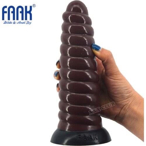 FAAK 21x6.5cm silicone anal Plug unisex Sex Toys dildo butt Plug Large penis for vagina G spot Sex Toys for Woman XXXFAAKG111