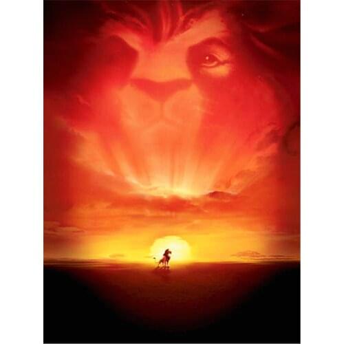Photography Background Sunset Scenic Lion Film Photo Backdrops for Photography Newborn Baby Props Studio Fotografia