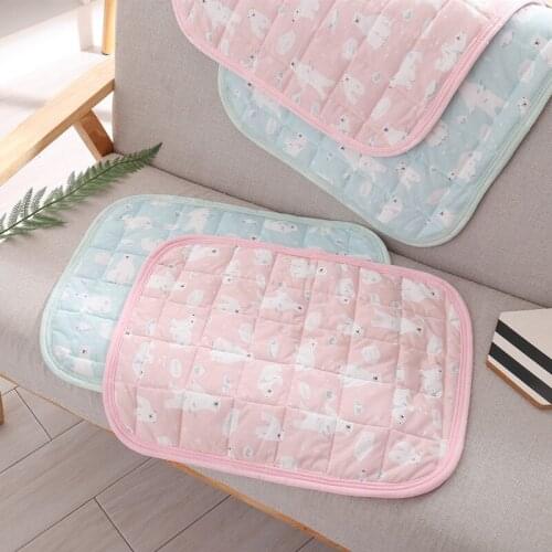 Pet ice silk Summer pet mat contact cold sense cool mat dog kennel cat mat Comfortable Heat Relief Cat sleeping Bed