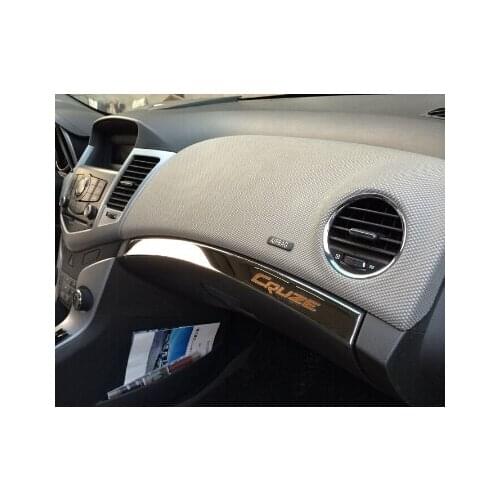 New Stainless steel Internal Gloves Glove box cover stickers for chevrolet chevy classic cruze 2011 2012 2013 2014 accessories