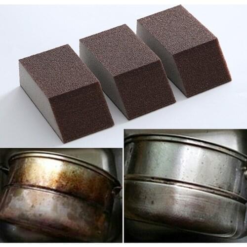 1pc Emery Magic Sponge Brush Kitchen Wash Cleaning Brush Bowl Dish Sponge Kitchen Stainless Steel Kitchen Cleaning Tool
