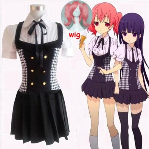 New Inu x Boku SS Maid Dress Cosplay Costume Inu Boku ririchiyo shirakiin Roromiya Karuta Dress Cosplay set school uniform