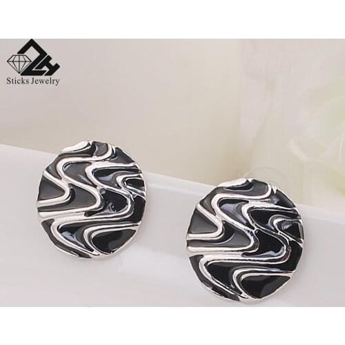 Charm Earring Punk Style Enamel Trendy Earring for Women