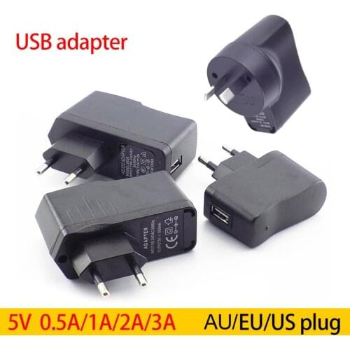 DC 5V 0.5A/1A/2A/3A 3000ma micro USB Port Converter Charging Power supply Adapter EU AC to DC 2000ma For LED Strip Lights phone