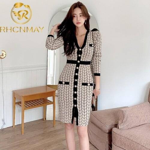 RHCNMAY Fashion Tight Dresses