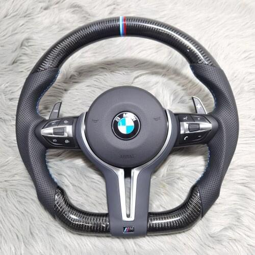 BMW M3 M5 F30 F20 real carbon fiber steering wheel steering wheel button airbag shift paddle performance BMW steering wheel