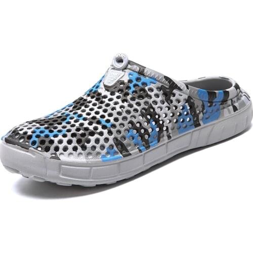 Men Pool Sandals Summer Outdoor CholasBeach Shoes Men Slip On Garden Clogs Casual Water Shower LiteRide