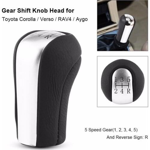 Car-Styling 5 Speed Car Auto Gear Shift Knob Shifter Knob Stick Head For Toyota Corolla/Verso/RAV4/Aygo