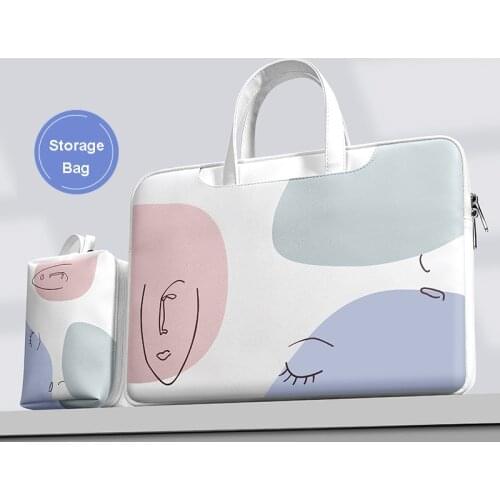 Laptop Handbag Sleeve Case for Macbook Lenovo Acer 12 13 14 15 15.6 16 Inch Waterproof Notebook Sleeve for Women Briefcase Bag