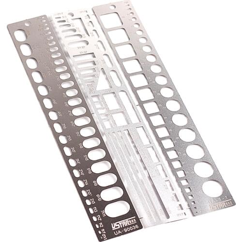 U-STAR UA-90036 Photo-Etching Parts,Photo-Etched Tools,Scribing Template,Cutting & Carving Tools